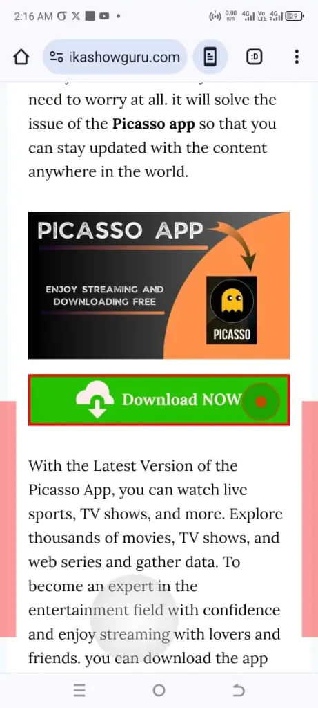 Picasso App – Enjoy Streaming and Downloading Free 12 download file from our link source